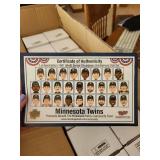 Complete Set of Limited Edition 1991 World Series Champions Minnesota Twins Bobblehead Doll Set