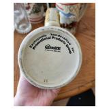 Set of 3 Budweiser Collectible Steins - Los Angeles 1984 Olympics & Clydesdales Design