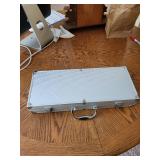 Stainless Steel BBQ Grill Tool Set with Aluminum Case