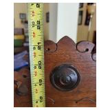 Antique Wooden Mantel Clock with Roman Numerals