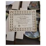 Set of 4 Limited Edition Bradford Exchange Duck Plates with Frames