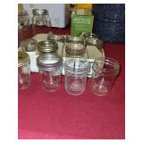Collection of 30 Assorted Mason Jars for Preserving