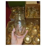Collection of Vintage Mason Jars and Lids