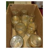 Collection of Vintage Mason Jars and Lids