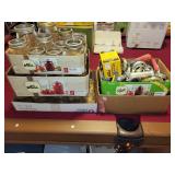 Collection of Vintage Mason Jars and Lids