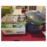 Complete Home Canning Set with Pot, Mason Jars, and Apple Peeler