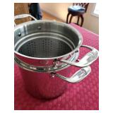 Emeril 8 Quart Stainless Steel Stock Pot with Steamer Insert