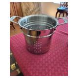 Emeril 8 Quart Stainless Steel Stock Pot with Steamer Insert