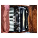 Titano Accordion with Case and Traficante Accordion Band Series Sheet Music