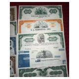 Collection of 22 Vintage Stock and Bond Certificates
