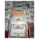 Collection of 22 Vintage Stock and Bond Certificates