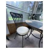 Three-Piece Patio Bistro Set with Stone Mosaic Tabletop