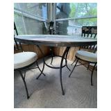 Three-Piece Patio Bistro Set with Stone Mosaic Tabletop