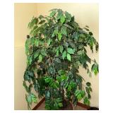 Large Artificial Ficus Tree in Wicker Basket