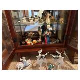 Collection of Ceramic Holiday Decor with Royal Albert Tea Set