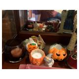 Collection of Ceramic Holiday Decor with Royal Albert Tea Set