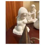 Set of 4 Department 56 Snowbabies Figurines and Trinket Box
