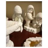 Set of 6 Snowbabies Figurines - Skating, Rowing, and More