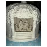 Ceramic Lighted Nativity Scene Decoration