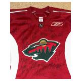 Autographed Minnesota Wild Hockey Jersey, Size 56