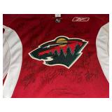Autographed Minnesota Wild Hockey Jersey, Size 56