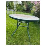 Round Metal Outdoor Patio Table