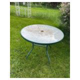 Round Metal Outdoor Patio Table