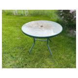 Round Metal Outdoor Patio Table