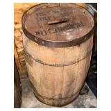 Pair of Rustic Wooden Barrels