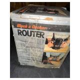 Black & Decker 1 HP Router Model 7604 with Ring Depth Adjustment