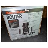 Black & Decker 1 HP Router Model 7604 with Ring Depth Adjustment