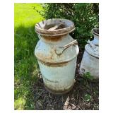 Pair of Vintage Metal Milk Cans