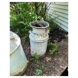 Pair of Vintage Metal Milk Cans