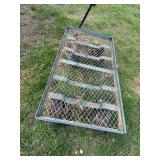 Used Metal Utility Cart with Heavy Duty Wheels