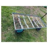 Used Metal Utility Cart with Heavy Duty Wheels