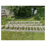 Two Extension Ladders including a 12