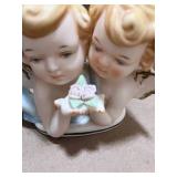 Tilso Pair of Bisque Cherubs