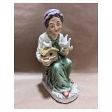 Vintage Ardco Fine quality Porcelain Lady and Birds