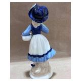 Pair of Porcelain Figurines Boy and Girl with Grapes