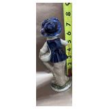 Pair of Porcelain Figurines Boy and Girl with Grapes