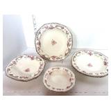 6 Alfred Meakin Rose Bower Miscellaneous Dinner Pieces