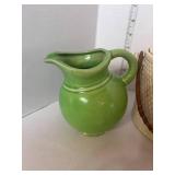 3 Vintage Pottery Pieces: Pitchers and Covered Dish