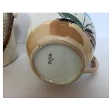 3 Vintage Pottery Pieces: Pitchers and Covered Dish