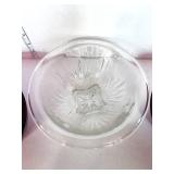 Two Ruby Red Bowls and Hazel Atlas Starburst Bowl