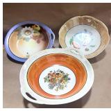 3 Vintage Bowls Two from Japan and One Germany