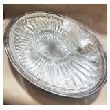 Vintage Silver Plate Leonard 5 Section Relish Tray