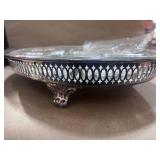 Vintage Silver Plate Leonard 5 Section Relish Tray