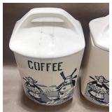 2 Vintage Yvonne Czech Canisters