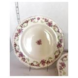 6 Alfred Meakin Rose Bower Dinner Plates Harmony Shape