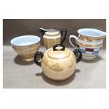 4 Pieces of Czech Lustreware